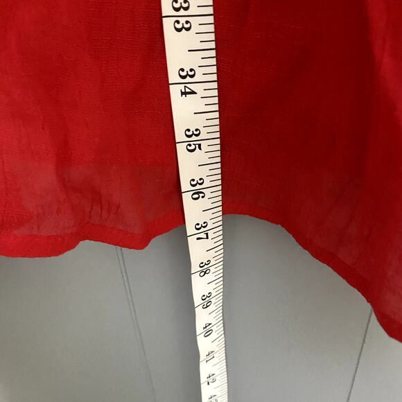 Umgee + Red Floral Embroidered Babydoll Flowy Boho Western Mini Dress 1XL - Picture 5 of 9